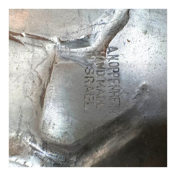 Jewish Handcarved Platter By A.N. Oppenheim Blues Design Israel 24x12 Judaic - Picture 10 of 10